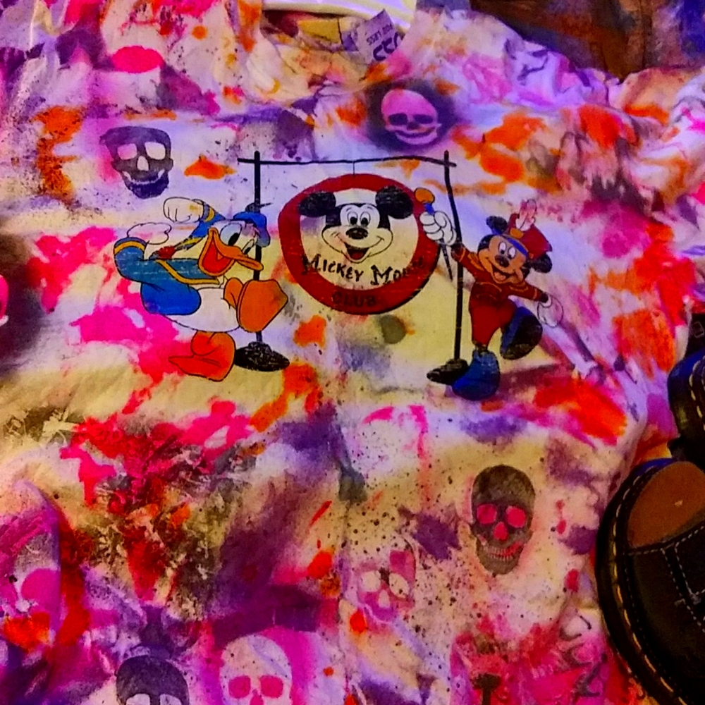 Disney Studio Mickey Mouse T-shirt PUNK Trashion M